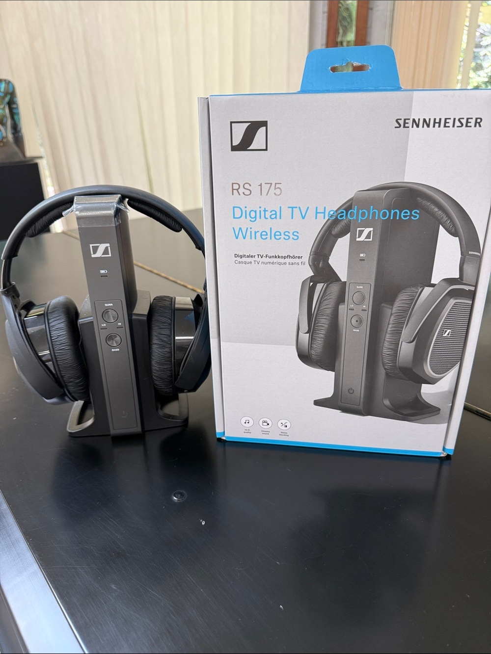 Sennheiser RS 175 Wireless Digital TV Headphones - Black